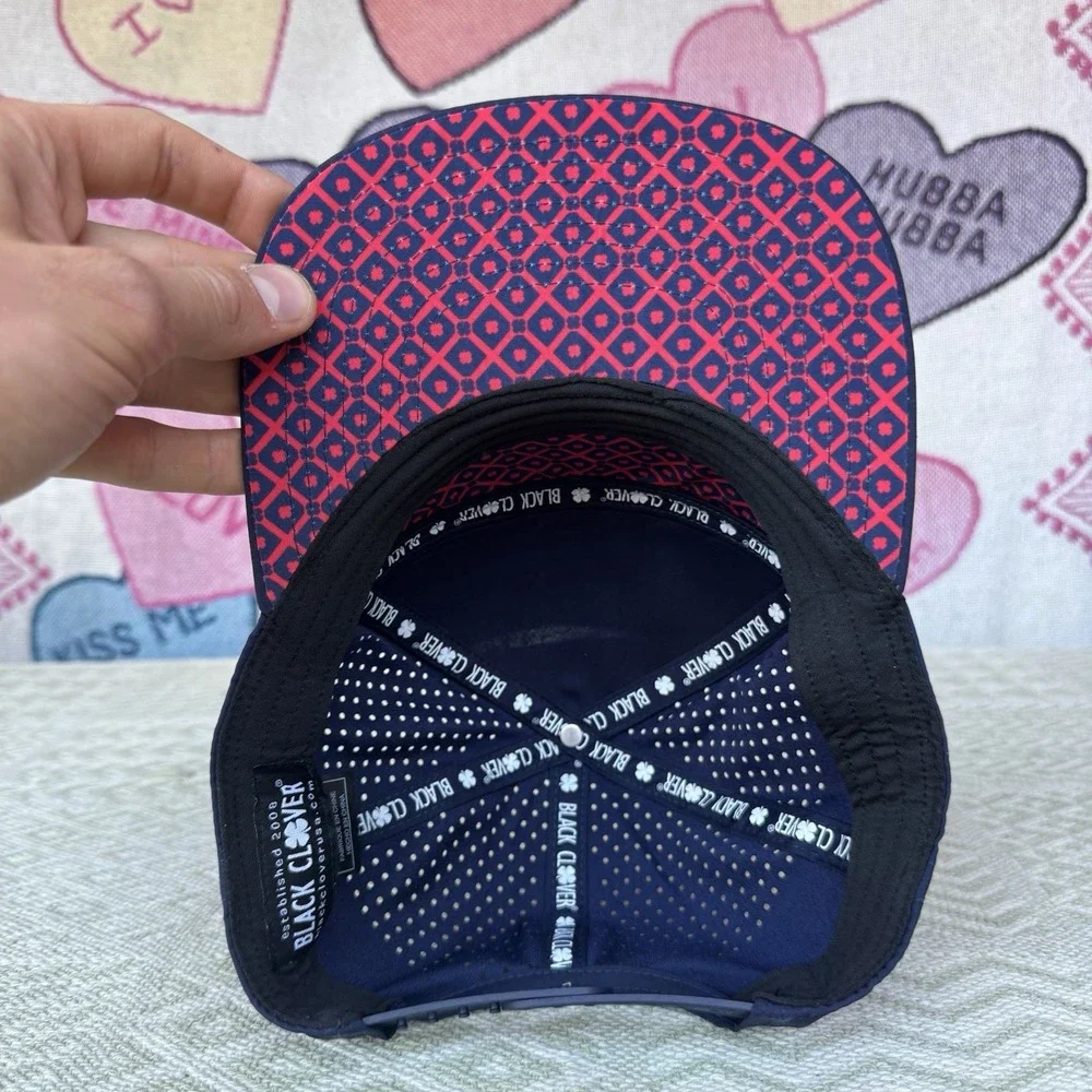 Black‎ Clover Massey SnapBack HD Print Navy Men's Cap Hat